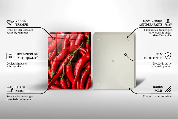 Worktop protector Hot chili peppers