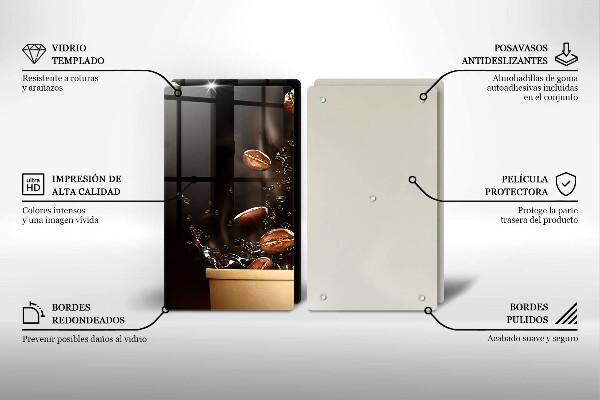 Worktop protector Hot coffee beans