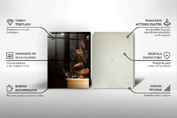 Worktop protector Hot coffee beans