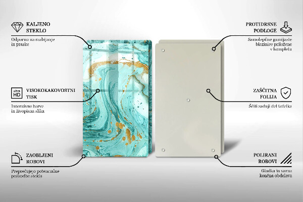 Kitchen worktop protector Blue abstraction