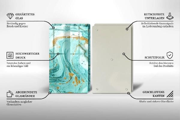 Kitchen worktop protector Blue abstraction