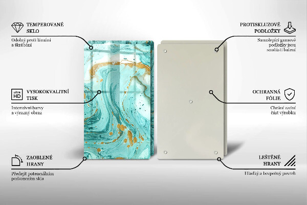 Kitchen worktop protector Blue abstraction