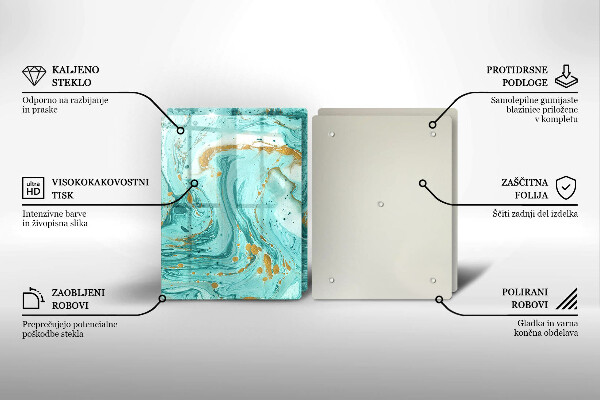 Kitchen worktop protector Blue abstraction