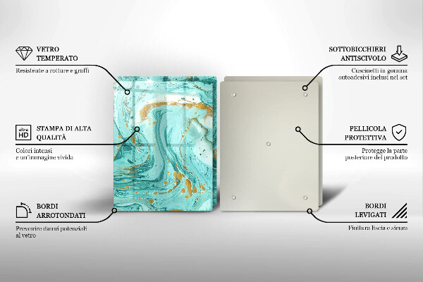 Kitchen worktop protector Blue abstraction