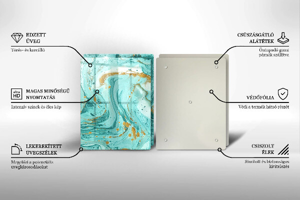 Kitchen worktop protector Blue abstraction