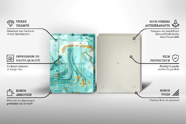 Kitchen worktop protector Blue abstraction