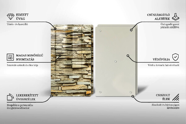 Kitchen worktop saver Decorative stones