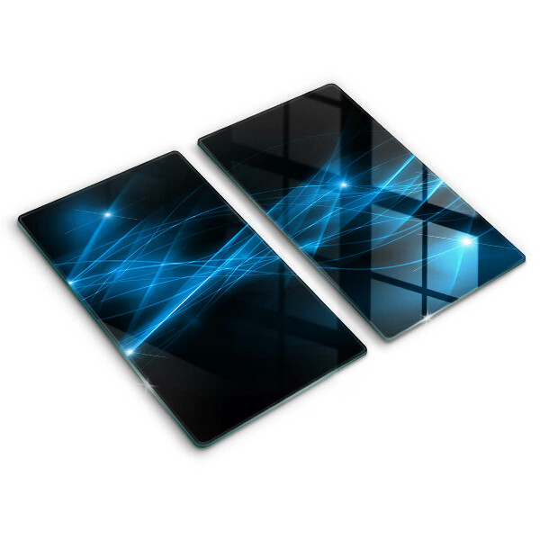 Kitchen worktop saver Blue smoke abstraction