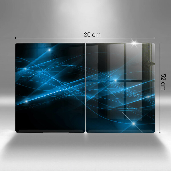 Kitchen worktop saver Blue smoke abstraction