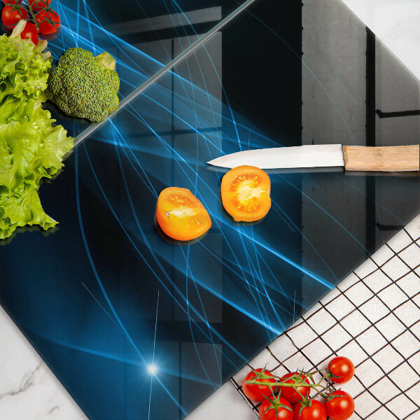 Kitchen worktop saver Blue smoke abstraction