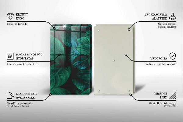 Kitchen worktop protector Jungle leaves