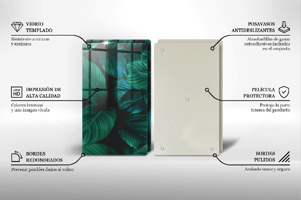 Kitchen worktop protector Jungle leaves