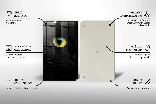 Kitchen worktop saver Animal cat eyes