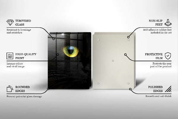 Kitchen worktop saver Animal cat eyes