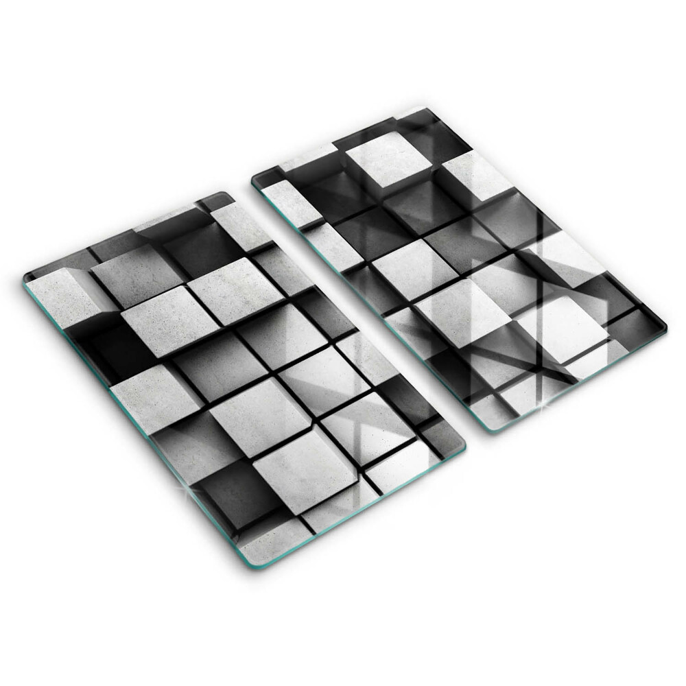 Kitchen worktop saver 3D square abstraction