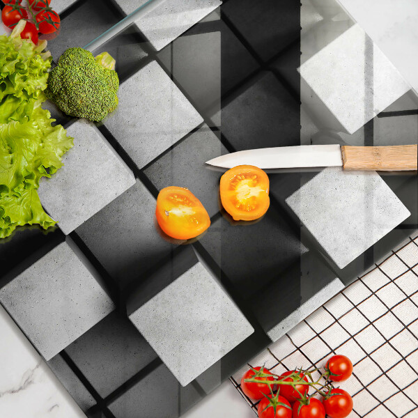 Kitchen worktop saver 3D square abstraction