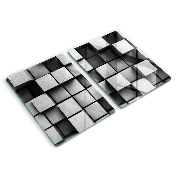 Kitchen worktop saver 3D square abstraction