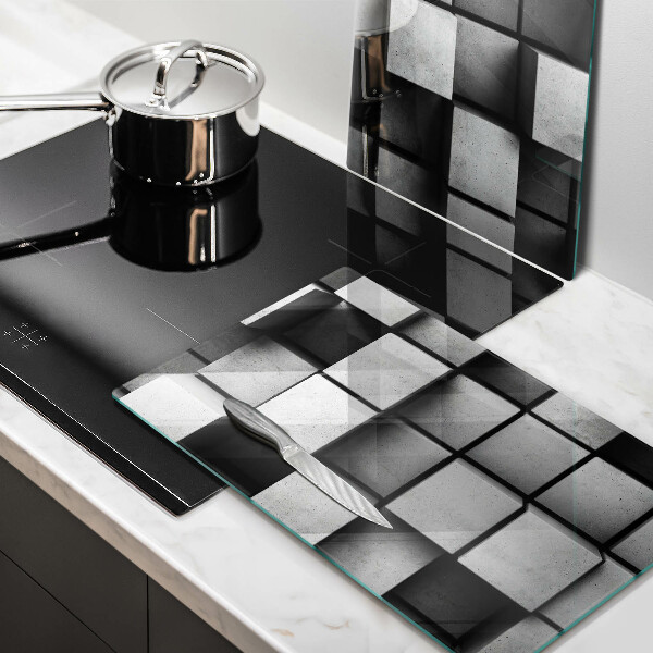 Kitchen worktop saver 3D square abstraction