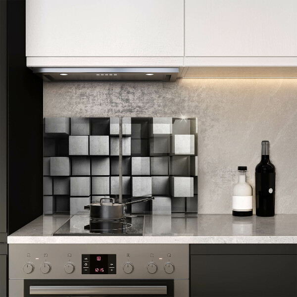 Kitchen worktop saver 3D square abstraction