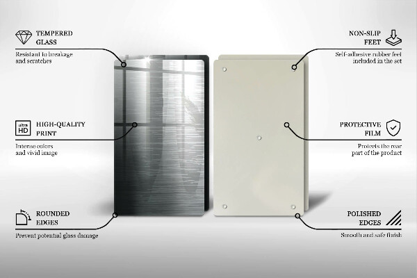 Kitchen worktop saver Metal texture