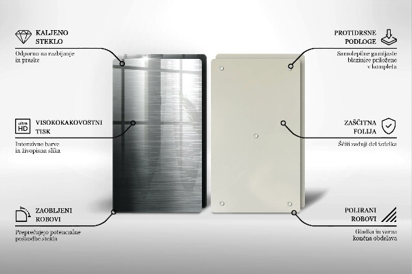 Kitchen worktop saver Metal texture