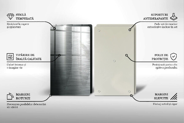 Kitchen worktop saver Metal texture