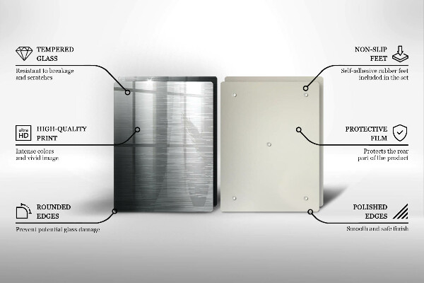 Kitchen worktop saver Metal texture