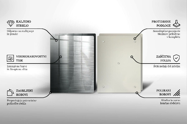 Kitchen worktop saver Metal texture