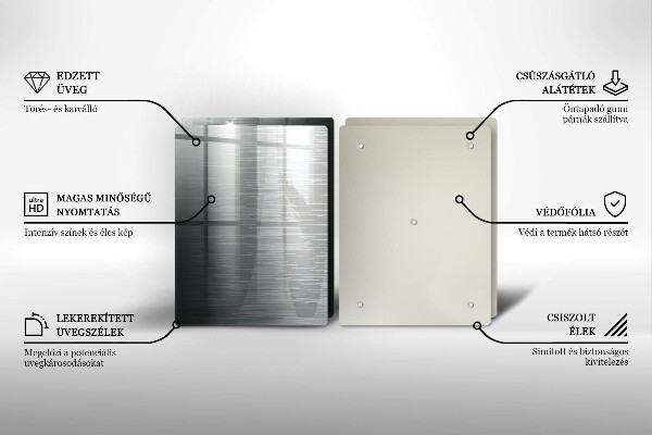 Kitchen worktop saver Metal texture