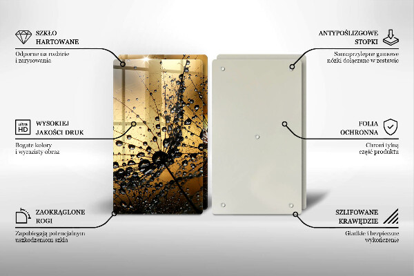 Kitchen worktop saver Rosa and dandelions