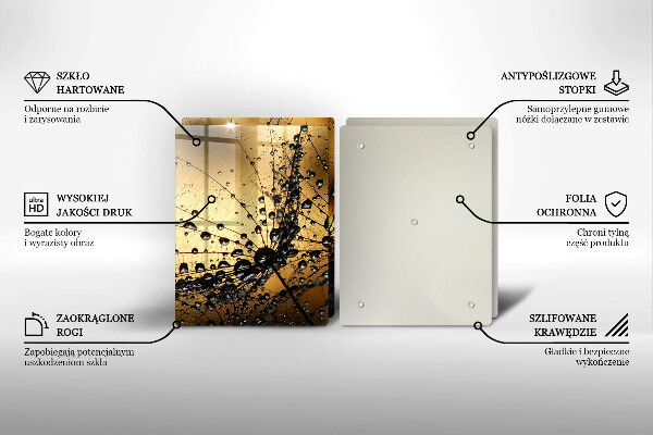 Kitchen worktop saver Rosa and dandelions