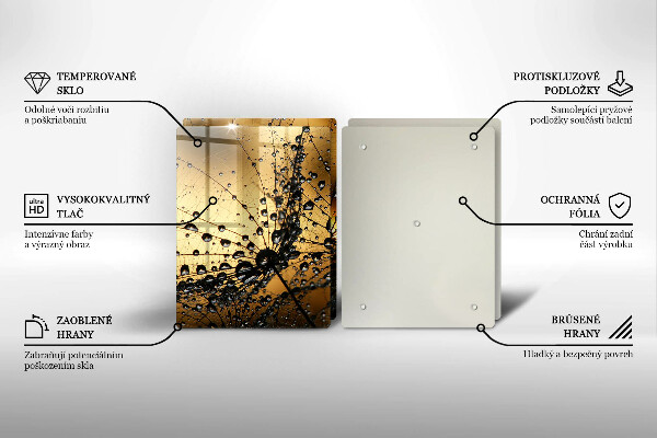 Kitchen worktop saver Rosa and dandelions