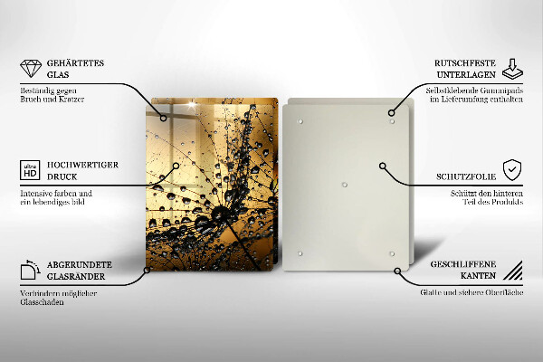 Kitchen worktop saver Rosa and dandelions