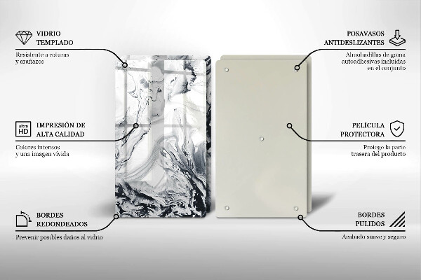 Kitchen worktop saver Ink abstraction