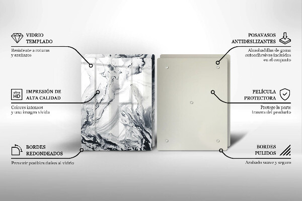 Kitchen worktop saver Ink abstraction