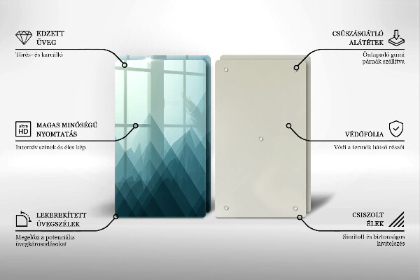 Kitchen worktop saver Abstract mountains