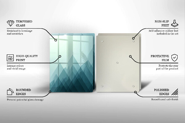 Kitchen worktop saver Abstract mountains