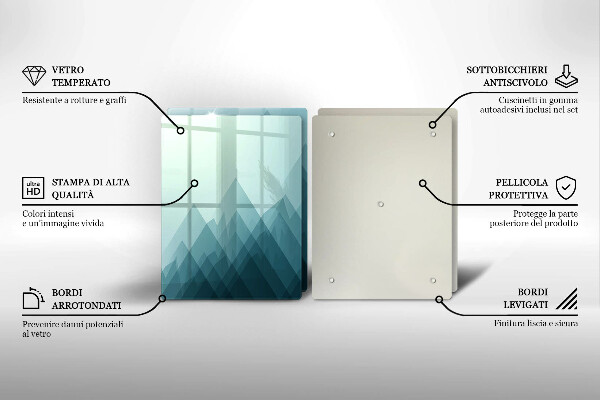 Kitchen worktop saver Abstract mountains