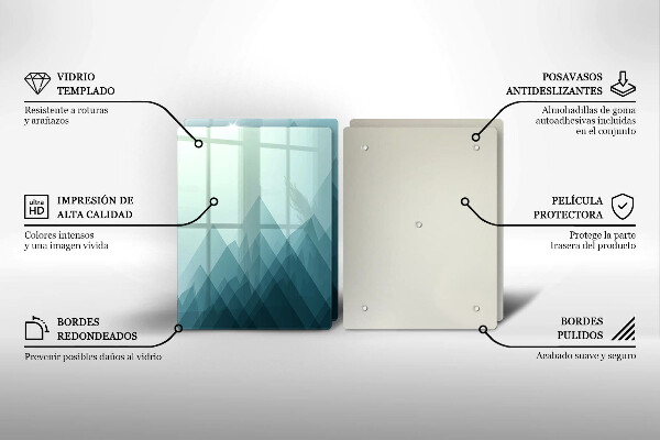 Kitchen worktop saver Abstract mountains