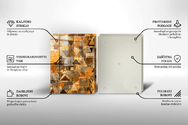 Kitchen worktop saver Geometric figure pattern