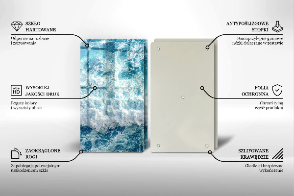 Kitchen worktop saver Water sea waves