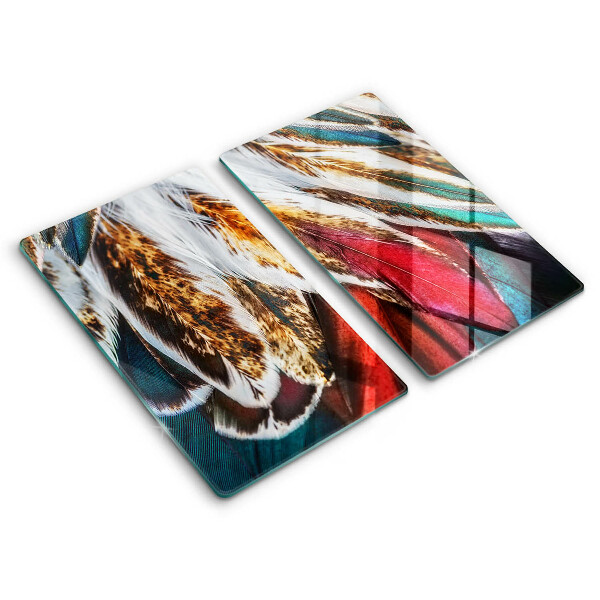 Kitchen worktop saver Boho bird feathers