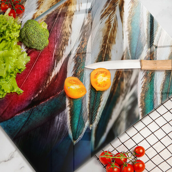 Kitchen worktop saver Boho bird feathers