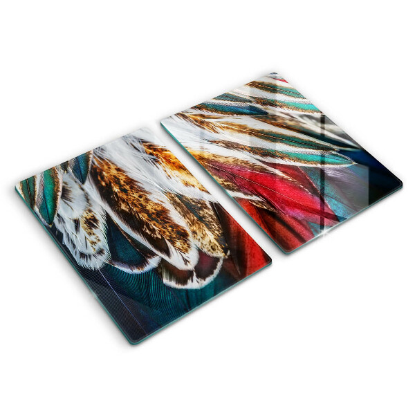 Kitchen worktop saver Boho bird feathers