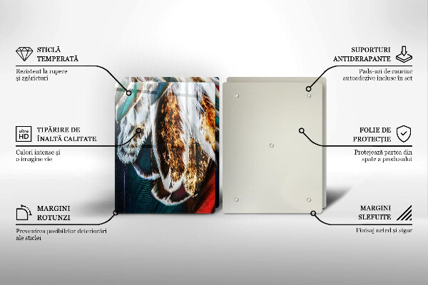 Kitchen worktop saver Boho bird feathers