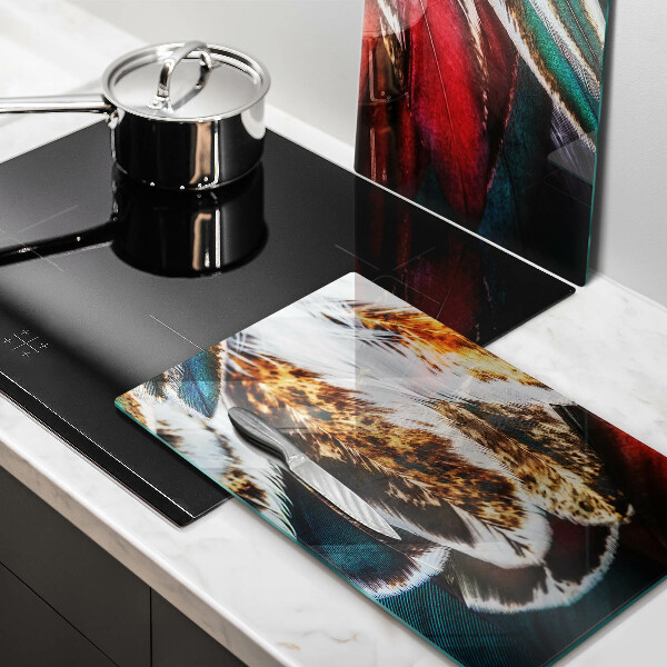 Kitchen worktop saver Boho bird feathers