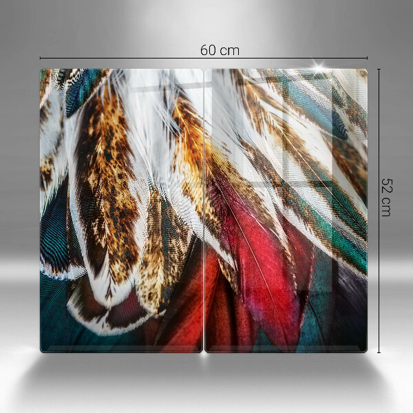 Kitchen worktop saver Boho bird feathers