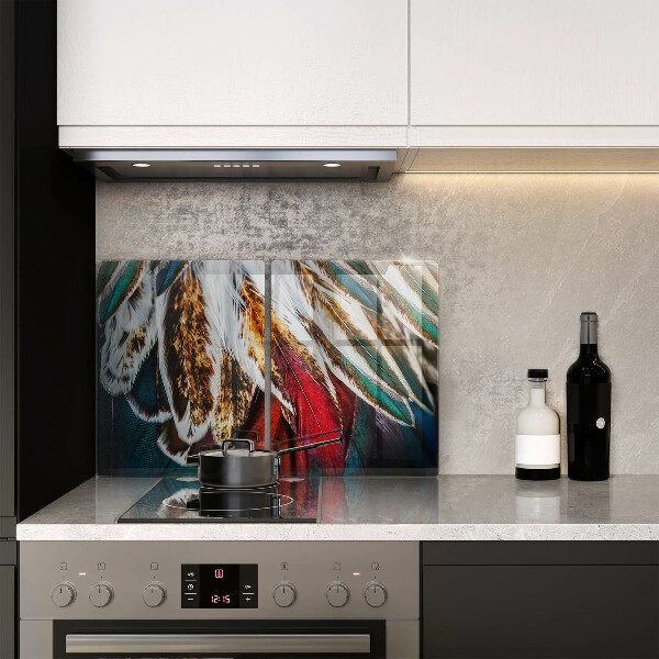 Kitchen worktop saver Boho bird feathers