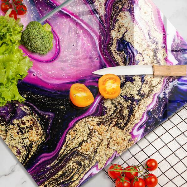 Worktop protector Abstraction design gold