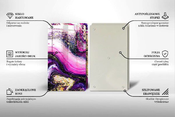 Worktop protector Abstraction design gold